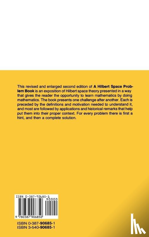 P.R. Halmos - A Hilbert Space Problem Book