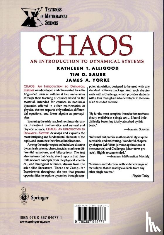 Alligood, Kathleen T., Sauer, Tim D., Yorke, James A. - Chaos