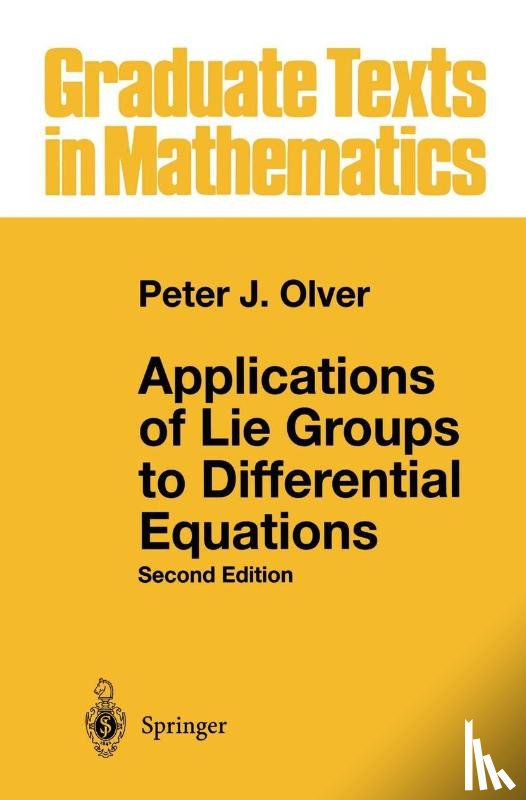 Olver, Peter J. - Applications of Lie Groups to Differential Equations
