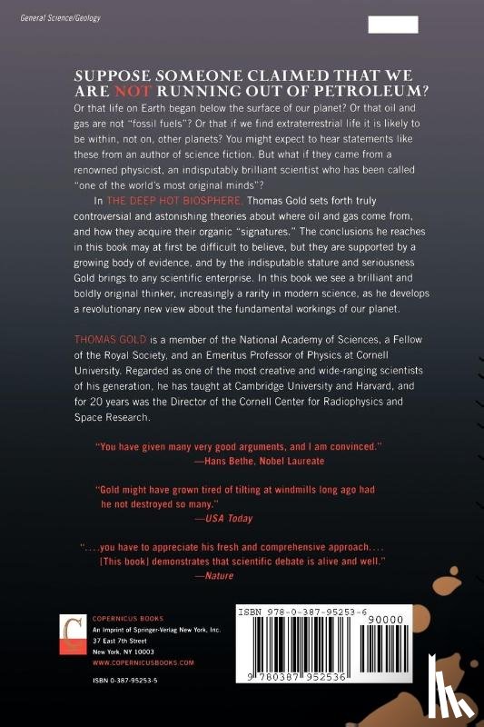 Gold, Thomas - The Deep Hot Biosphere