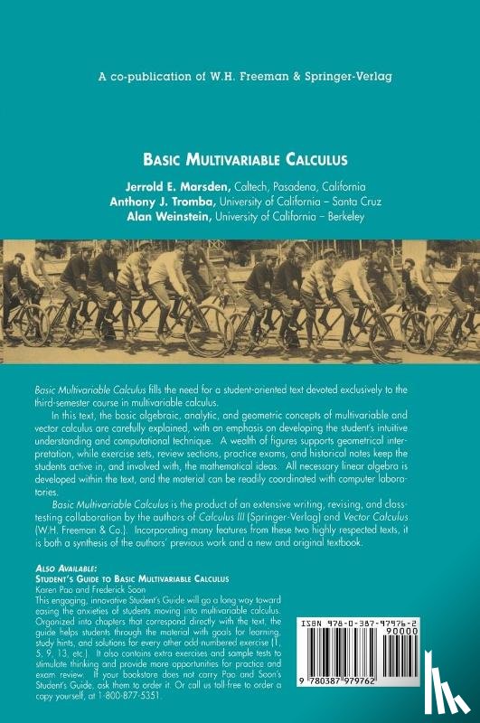 Marsden, Jerrold E., Tromba, Anthony J., Weinstein, Alan - Marsden, J: Basic Multivariable Calculus