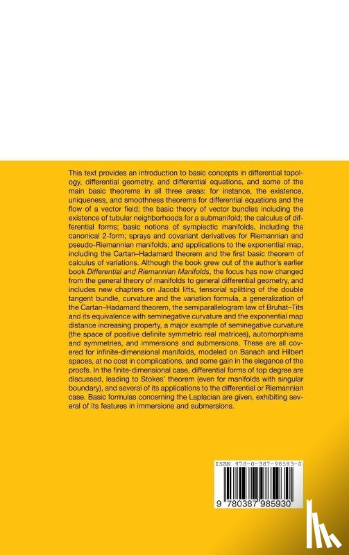 Lang, Serge - Fundamentals of Differential Geometry
