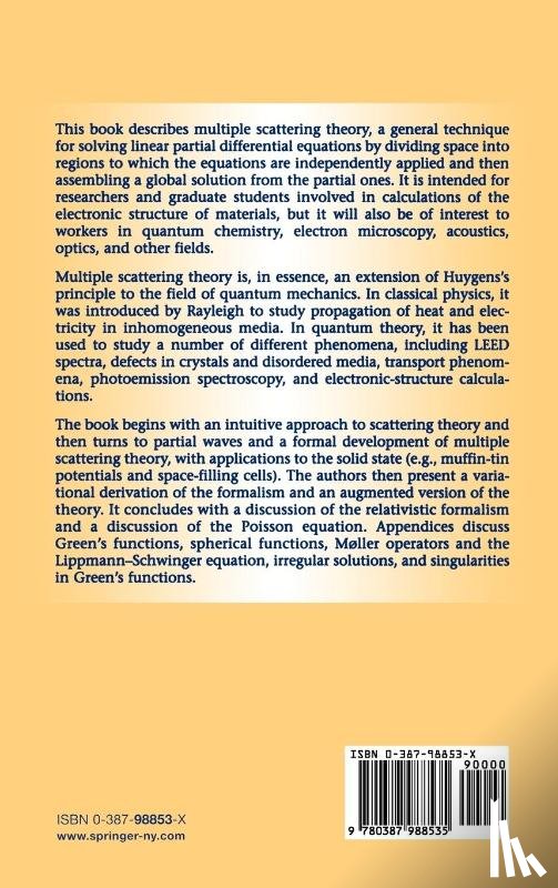 Gonis, Antonios, Butler, William H. - Multiple Scattering in Solids