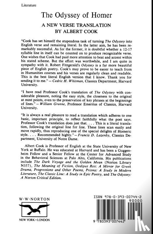 Homer, Cook, Albert - The Odyssey