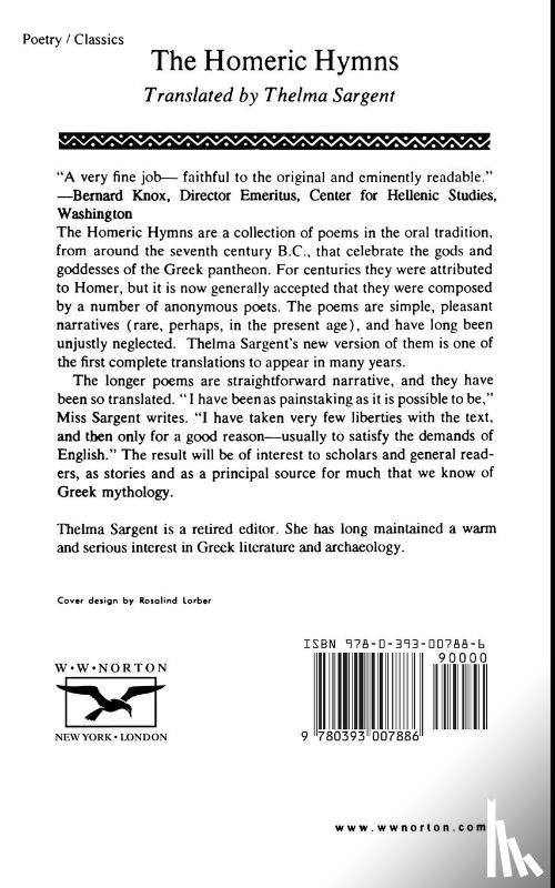 Sargent, Thelma - The Homeric Hymns