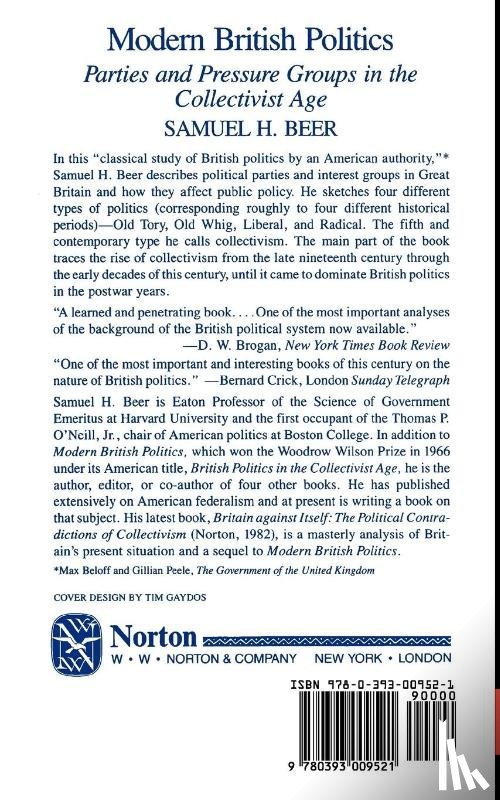Beer, Samuel H. - Modern British Politics