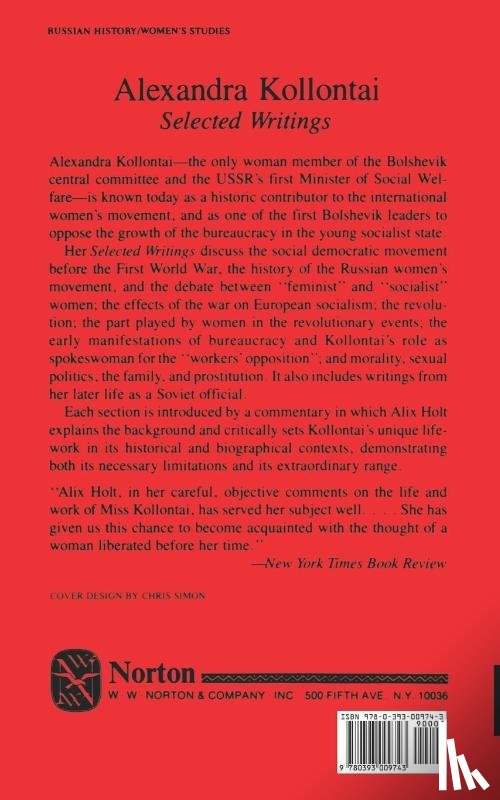 Kollontai, Alexandra - Selected Writings of Alexandra Kollontai