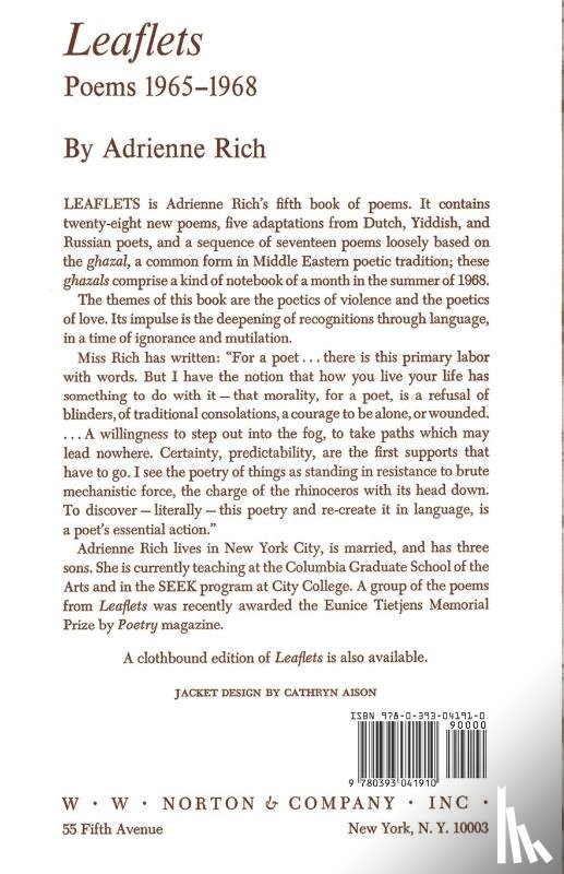 Rich, Adrienne - Leaflets