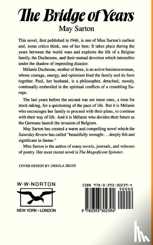 Sarton, May - The Bridge of Years