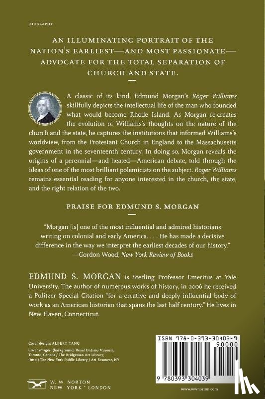Morgan, Edmund S. - Roger Williams