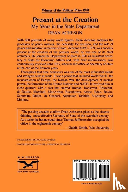 Acheson, Dean - Present at the Creation