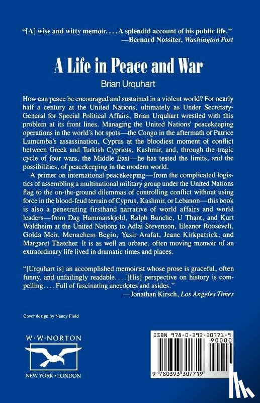 Urquhart, Brian - A Life in Peace and War