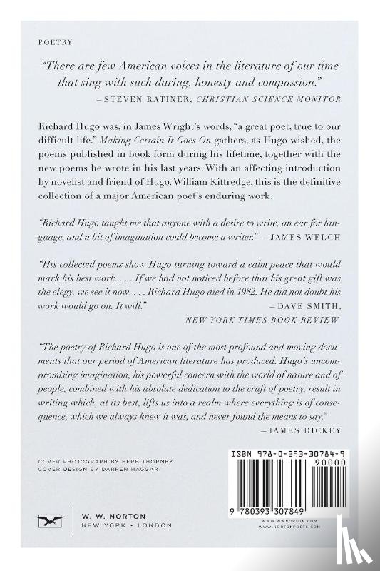 Hugo, Richard - Making Certain It Goes On
