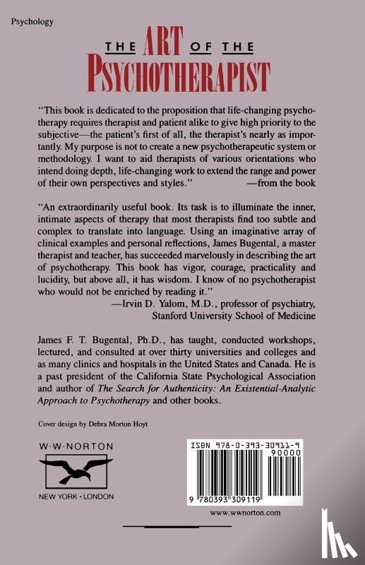 Bugental, James F. T. - The Art of the Psychotherapist