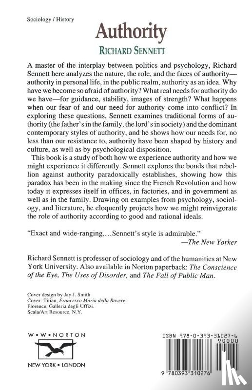 Sennett, R - Authority