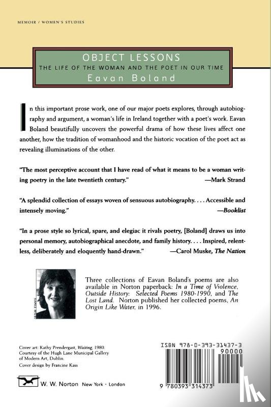 Boland, Eavan - Object Lessons