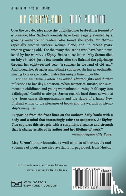 Sarton, May - At Eighty Two