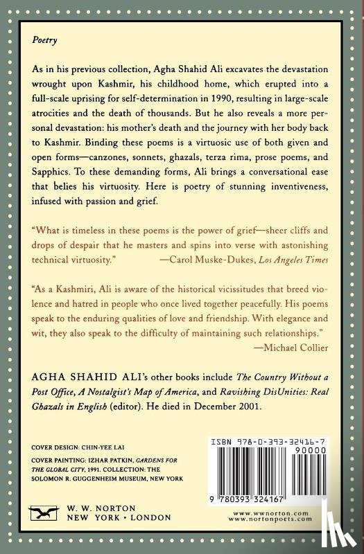 Ali, Agha Shahid - Rooms Are Never Finished