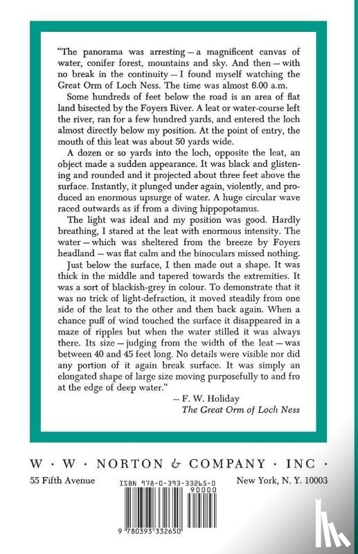 Holiday, F. W. - The Great Orm of Loch Ness