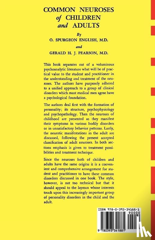 English, O. Spurgeon, Pearson, Gerald - Common Neuroses of Children and Adults