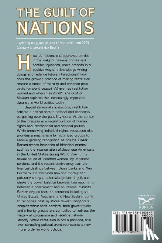 Barkan, Elazar - The Guilt of Nations