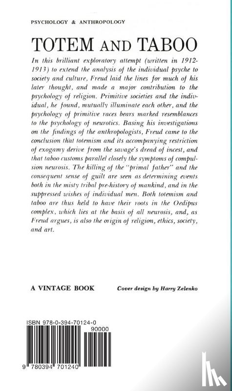 Freud, Sigmund - Totem and Taboo