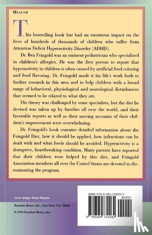 Feingold, Ben - Why Your Child Is Hyperactive