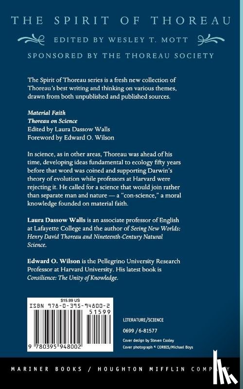Thoreau, Henry David - Material Faith