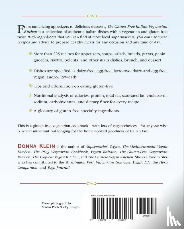 Klein, Donna - The Gluten-Free Italian Vegetarian Kitchen