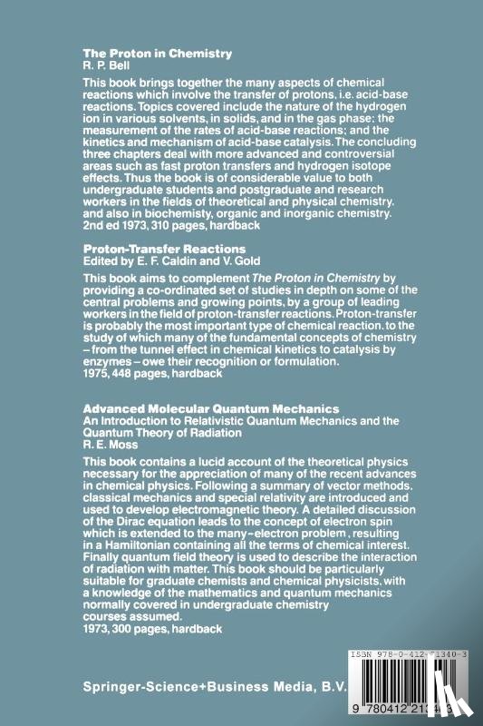 Bell, Ronald Percy - The Tunnel Effect in Chemistry