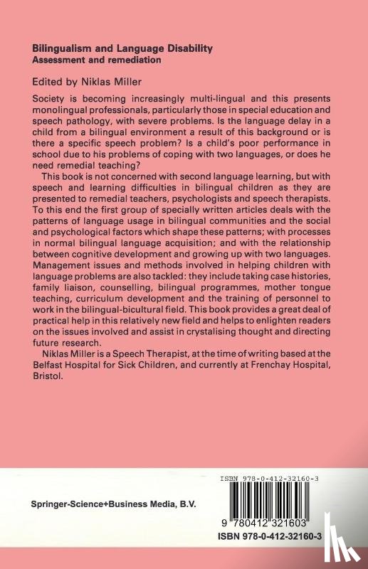 Miller, Niklas - Bilingualism and Language Disability