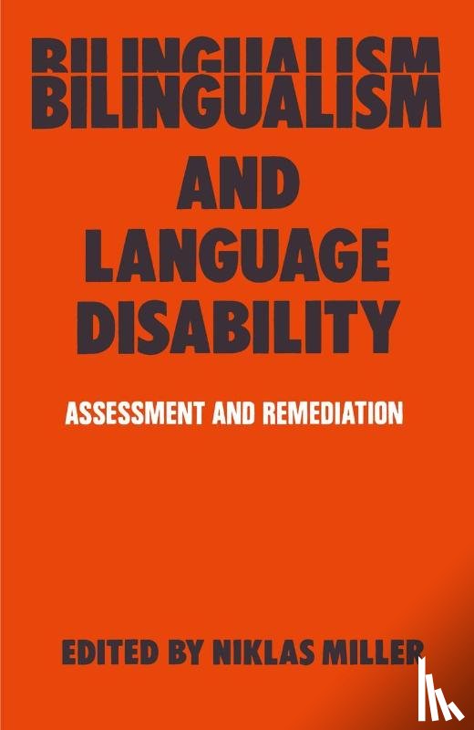 Miller, Niklas - Bilingualism and Language Disability
