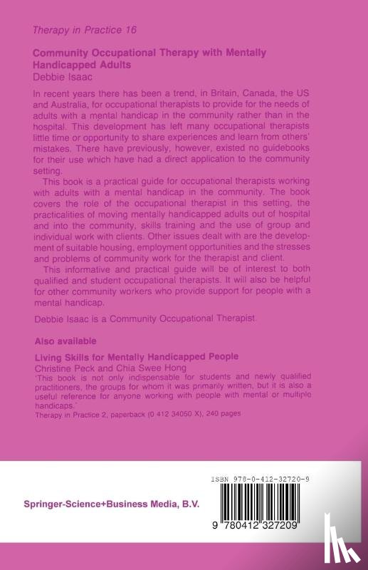 Isaac, Debbie - Community Occupational Therapy with Mentally Handicapped Adults