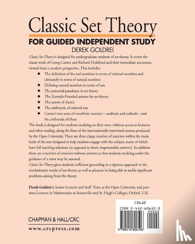 Goldrei, D.C. (Open University) - Classic Set Theory