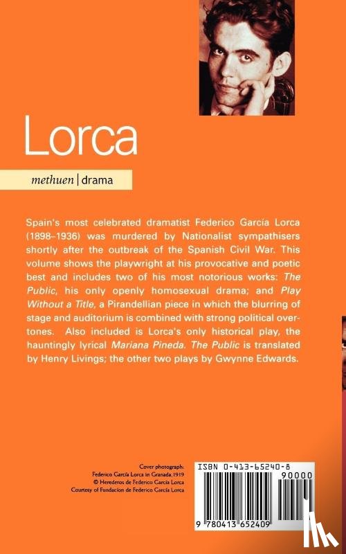 Lorca, Federico Garcia - Lorca Plays: 3