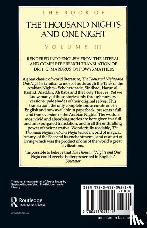  - The Book of the Thousand and One Nights (Vol 3)