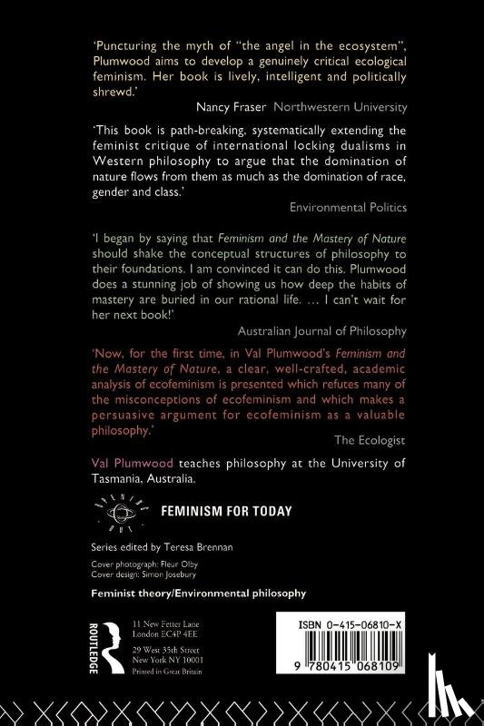 Plumwood, Val - Feminism and the Mastery of Nature