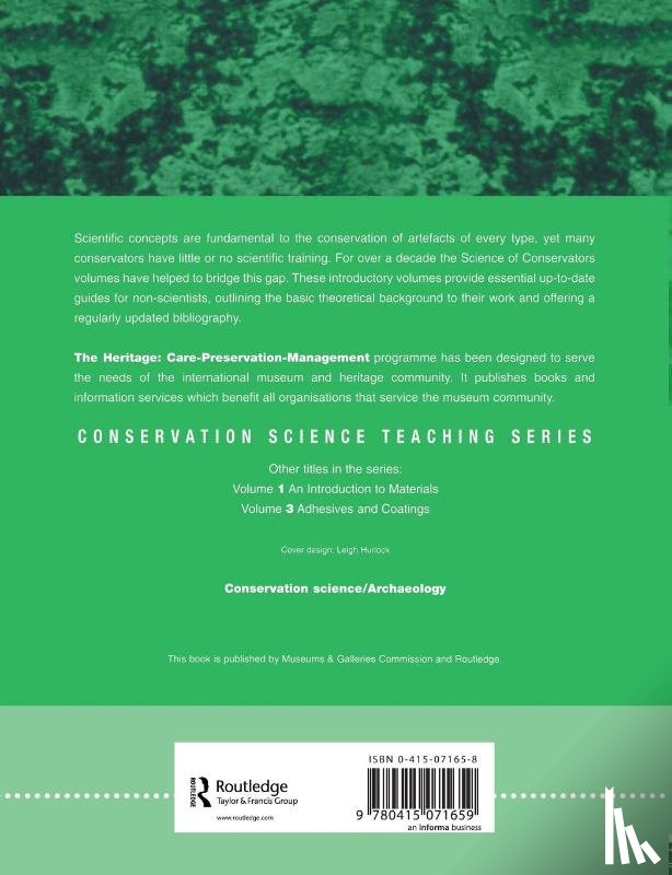 Cushman, Matthew - The Science For Conservators Series