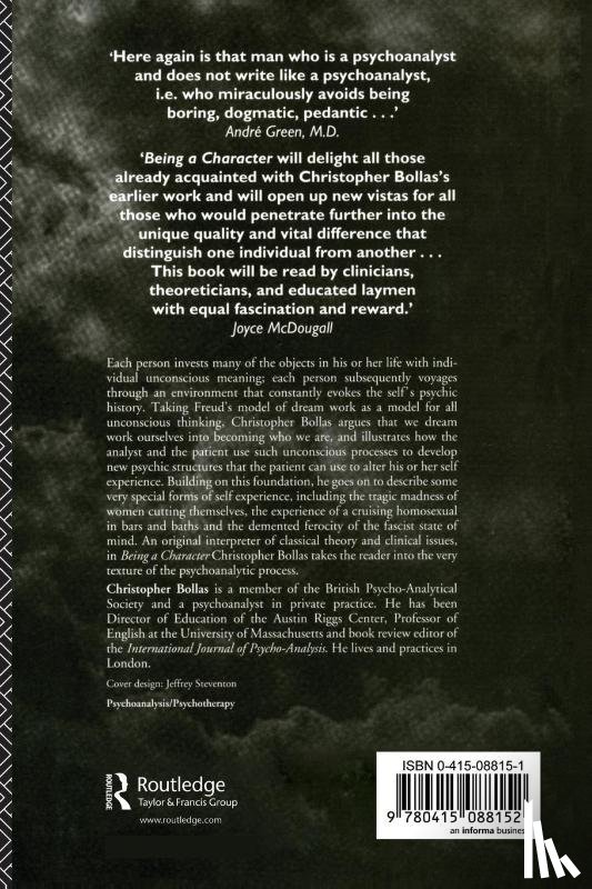 Bollas, Christopher - Being a Character