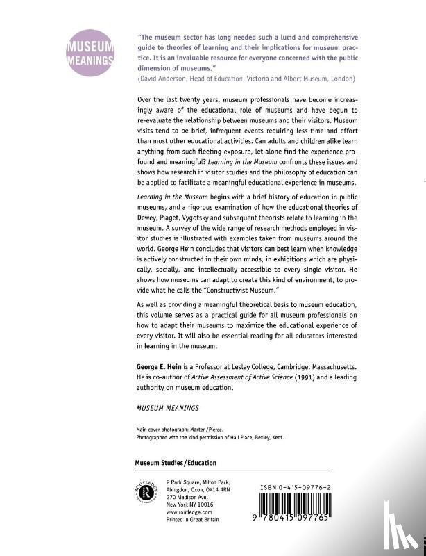 Hein, George E. (Lesley University - Learning in the Museum