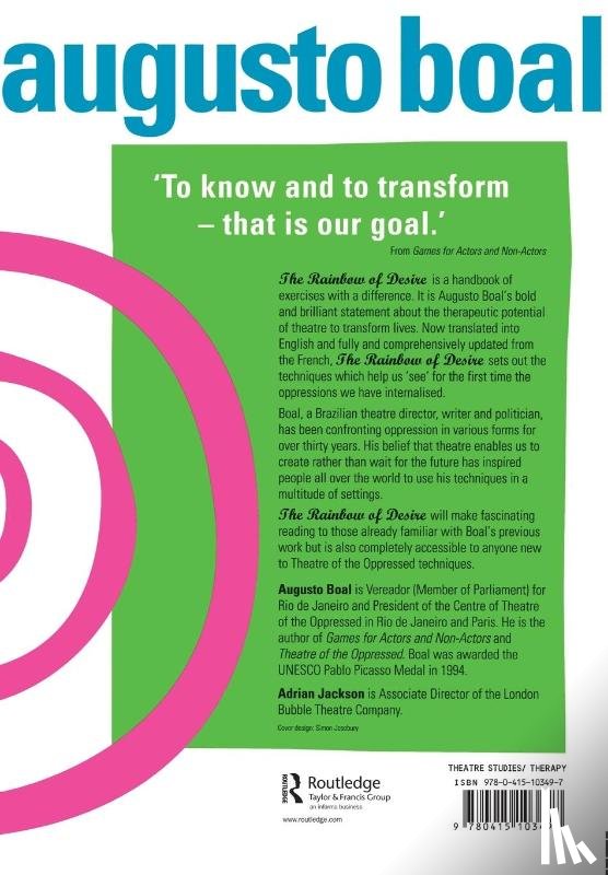 Boal, Augusto - The Rainbow of Desire