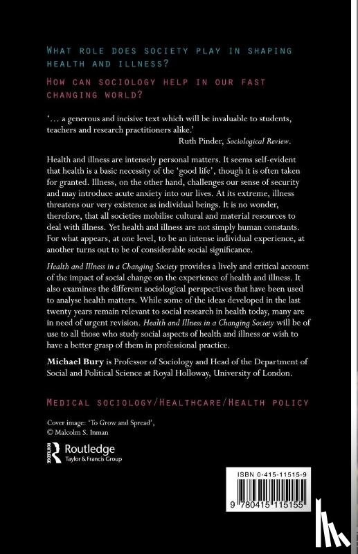 Bury, Michael - Health and Illness in a Changing Society