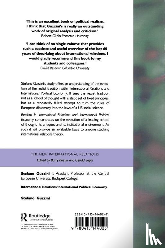 Guzzini, Stefano - Realism in International Relations and International Political Economy