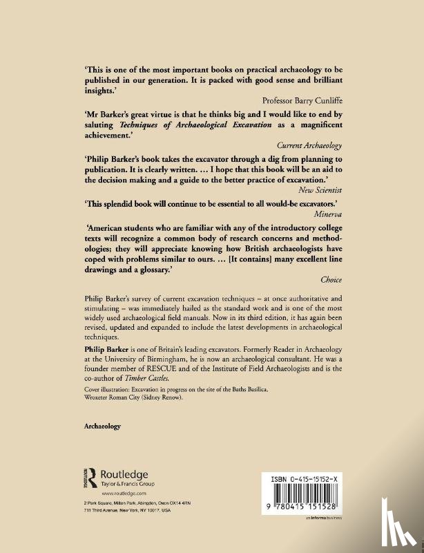Barker, Philip - Techniques of Archaeological Excavation