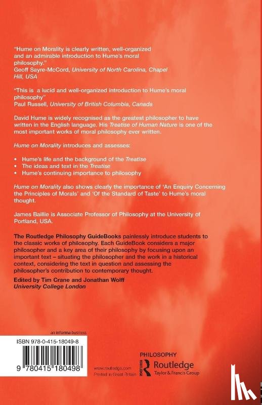 Baillie, James - Routledge Philosophy GuideBook to Hume on Morality