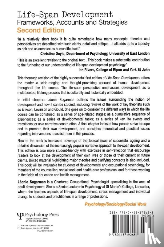 Sugarman, Leonie - Life-span Development