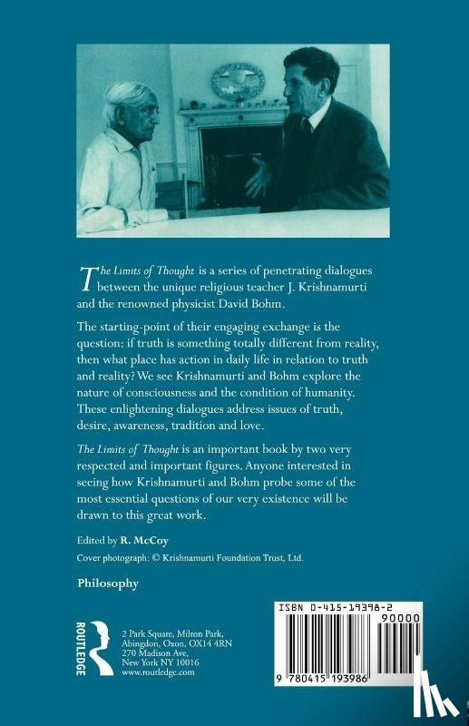 Bohm, David, Krishnamurti, J. - The Limits of Thought