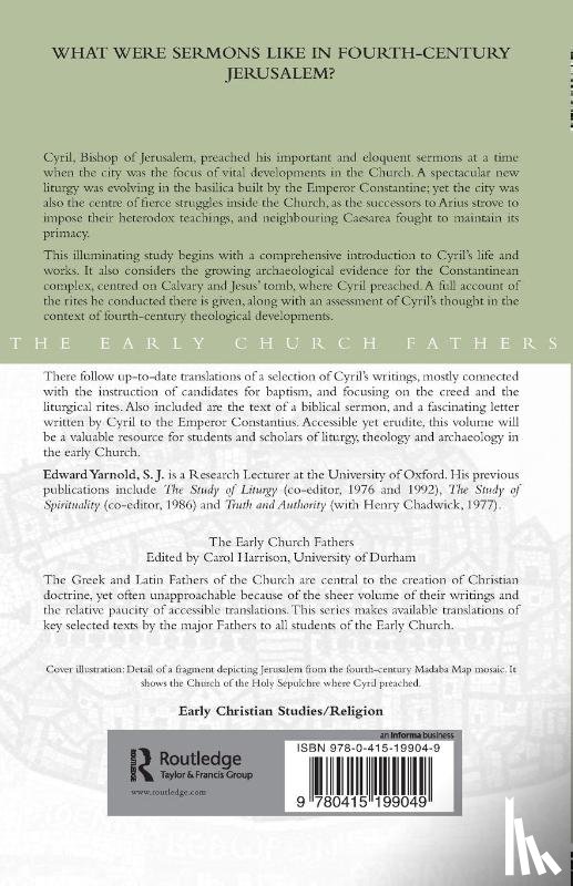 Yarnold S.J., E.J. - Cyril of Jerusalem