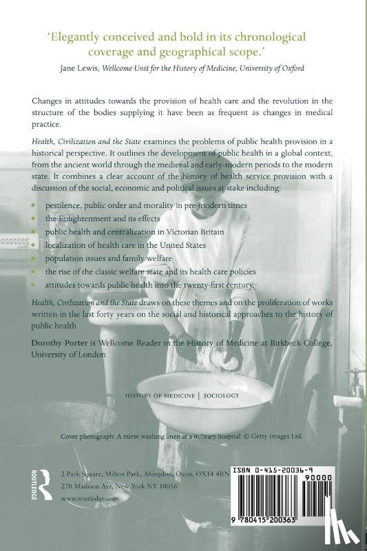 Porter, Dorothy - Health, Civilization and the State