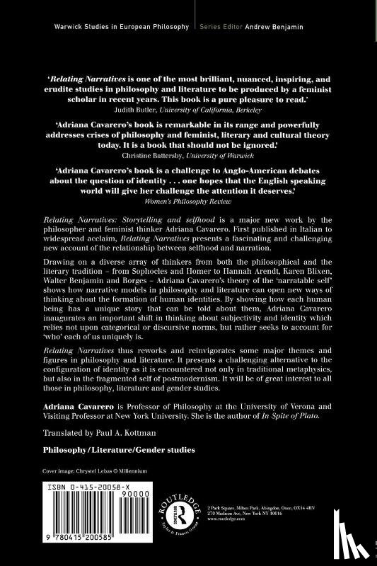 Cavarero, Adriana - Relating Narratives